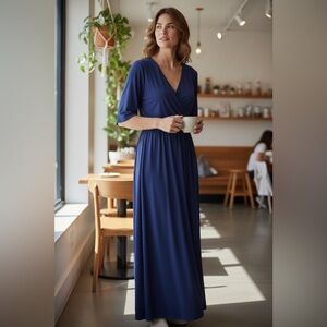 Chaus Deep Blue Maxi Dress